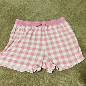 Little Sleepies women’s Pink and White sleep shorts